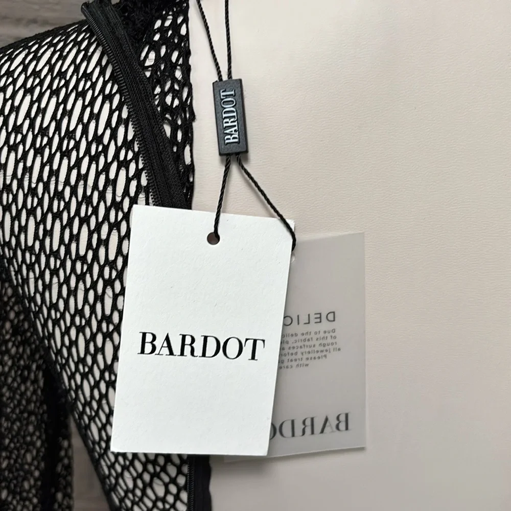 Bardot NWT Aubree Black Stretch Lace  Bodysuit XS/2
